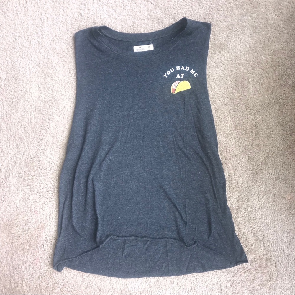 Hollister Muscle Taco Tank Size med